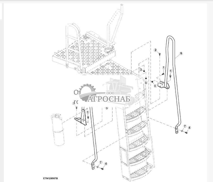 Поручень лестницы 